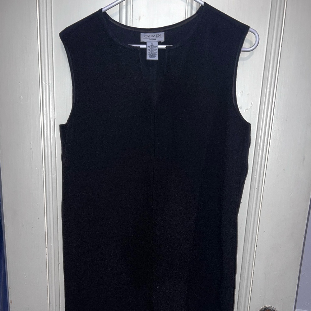 Black Mid length Mesh Dress